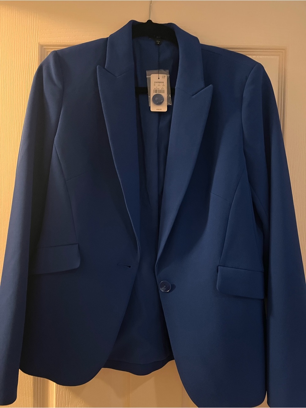 NWT Bright Blue Single-Button Blazer